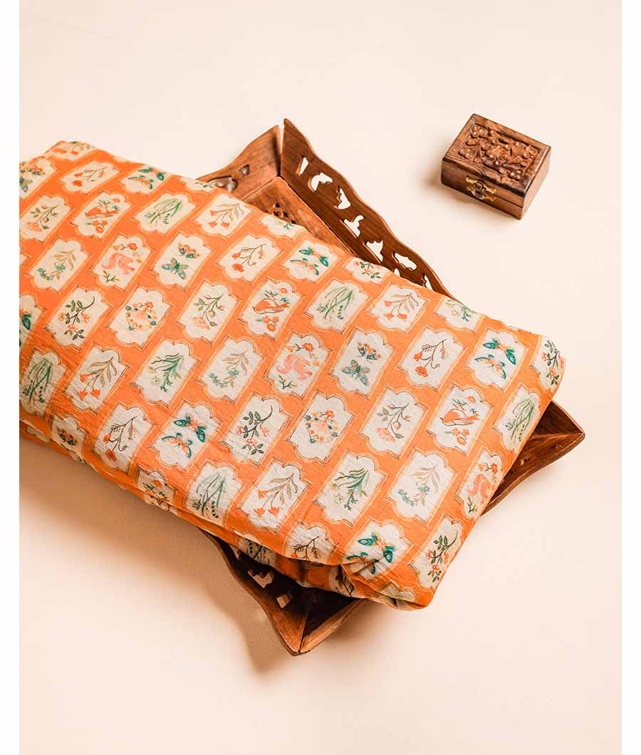 MOGRA CHANDERI PRINTED FABRIC