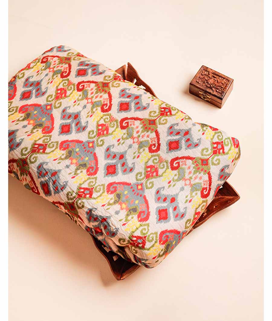 MOGRA CHANDERI PRINTED FABRIC