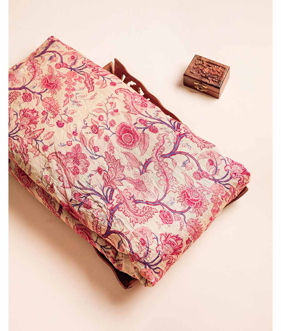 MOGRA CHANDERI PRINTED FABRIC