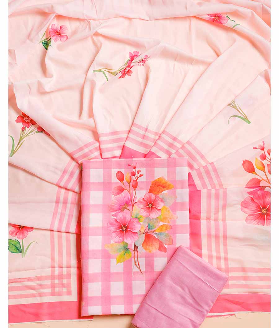 COTTON SUIT SET WITH MUL DUPATTA