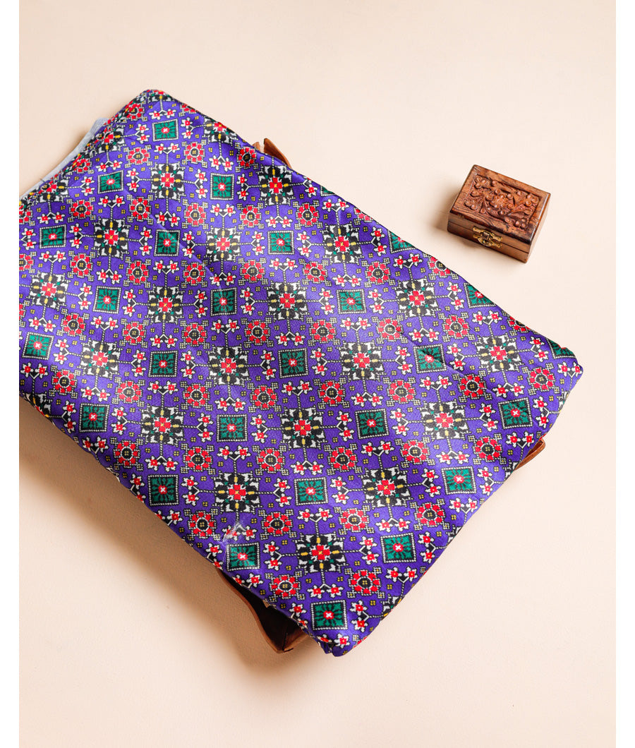 PURE MASHRU PATOLA PRINTED FABRIC
