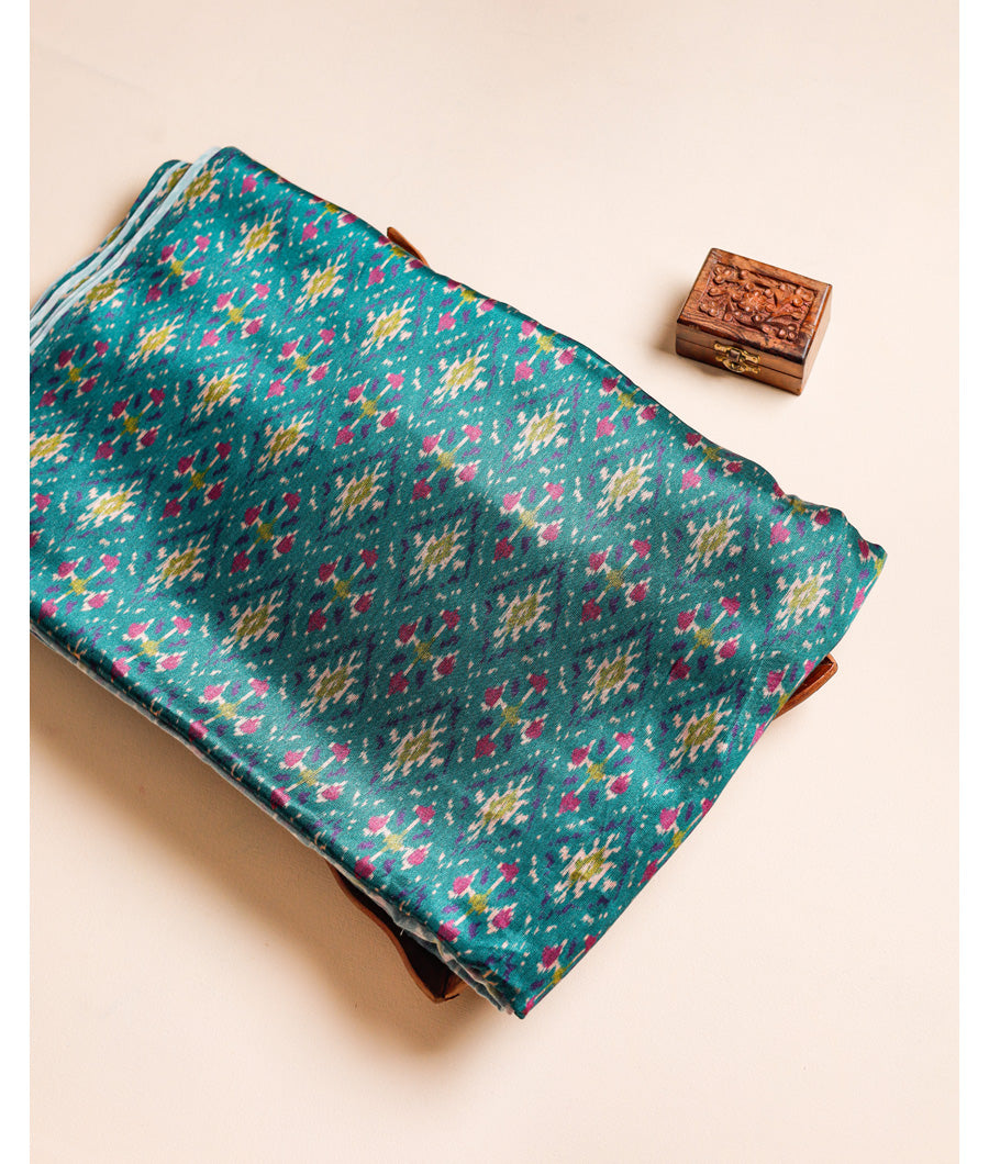 PURE MASHRU PATOLA PRINTED FABRIC