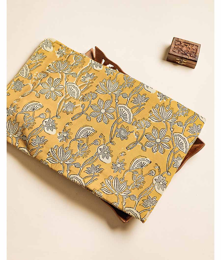 PURE HANDBLOCK PRINTED FABRIC