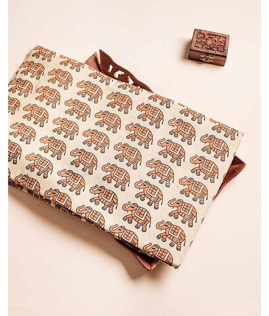 PURE HANDBLOCK PRINTED FABRIC