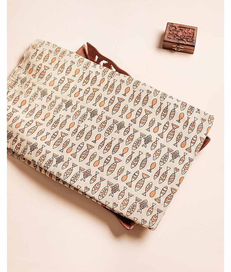 PURE HANDBLOCK PRINTED FABRIC