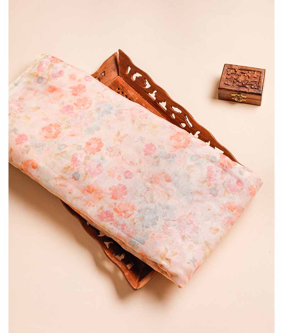 PURE BANARASI MUL CHANDERI PRINTED FABRIC