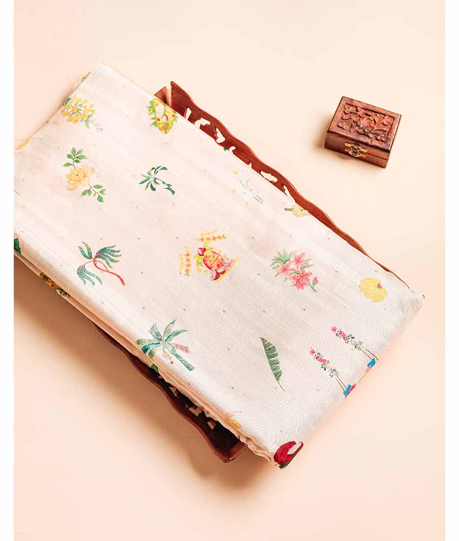 SEMI TUSSAR SILK FABRIC