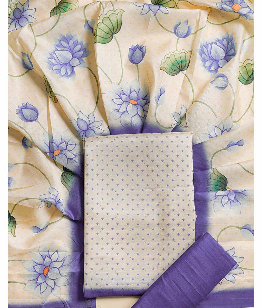 CHANDERI SILK  SUIT SET