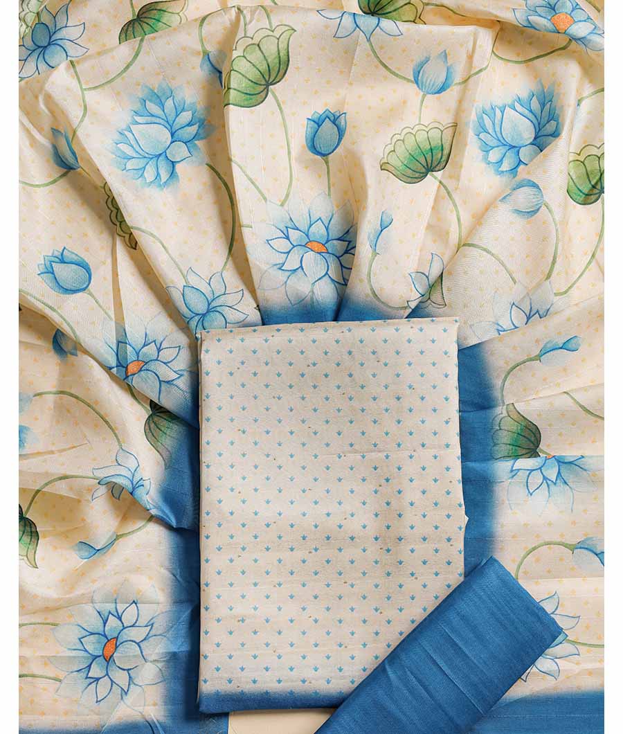 CHANDERI SILK  SUIT SET