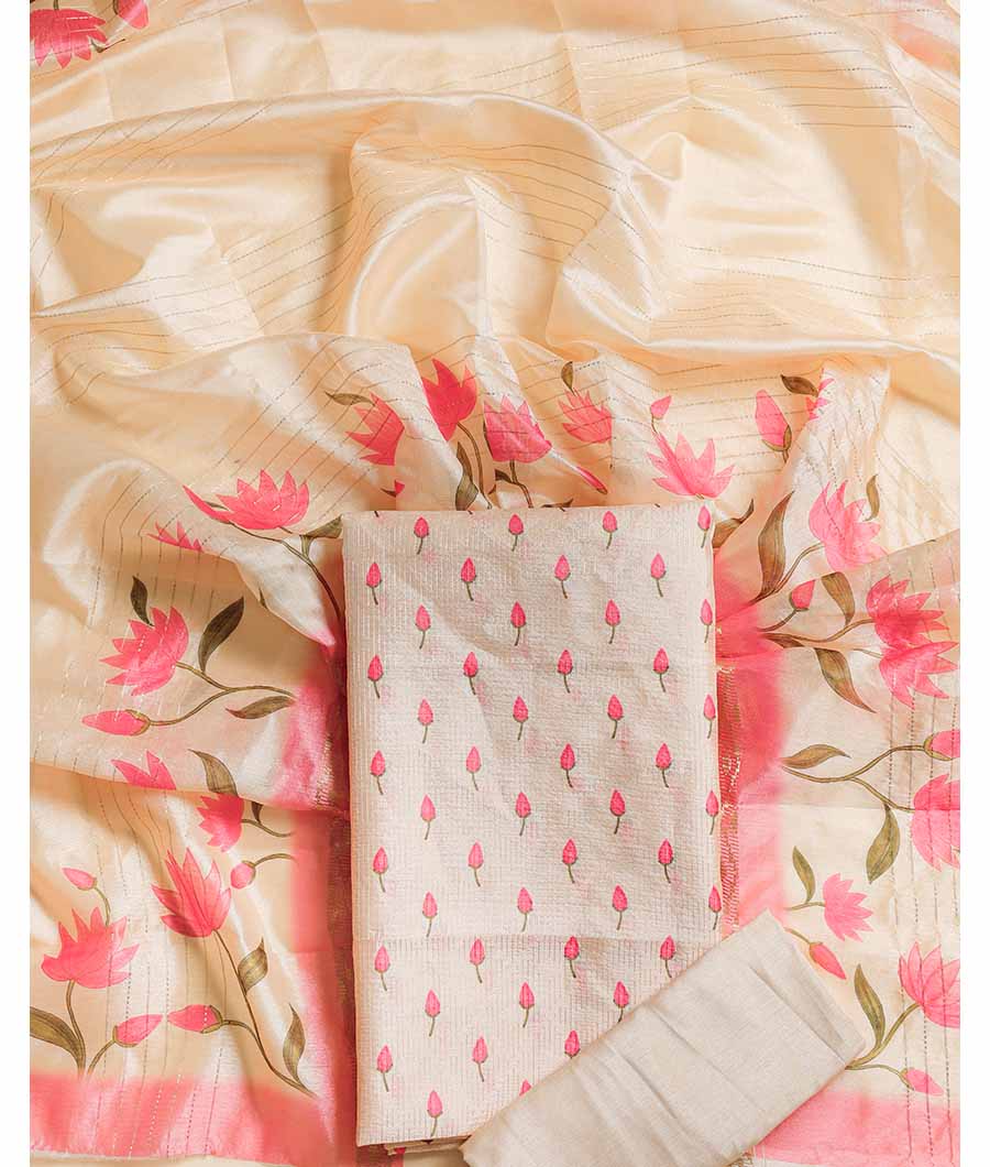 CHANDERI SILK  SUIT SET