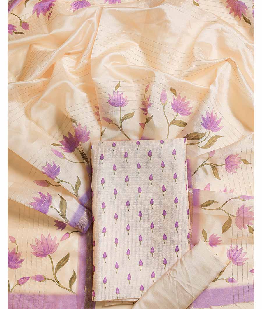 CHANDERI SILK  SUIT SET