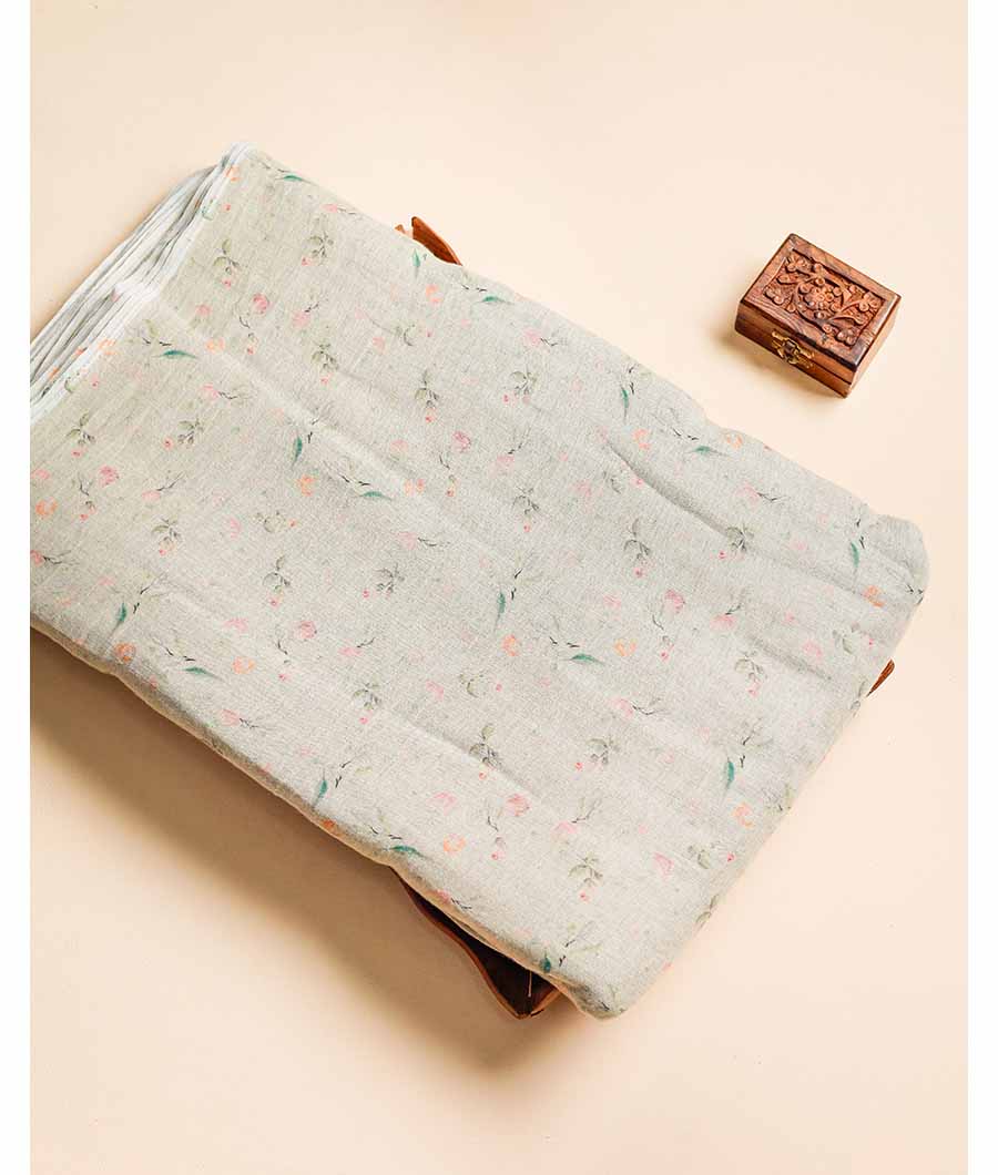 PURE COTTON JUTE DIGITAL PRINTED FABRIC