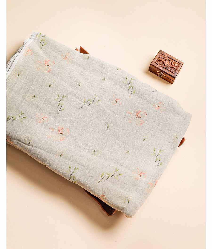PURE COTTON JUTE DIGITAL PRINTED FABRIC