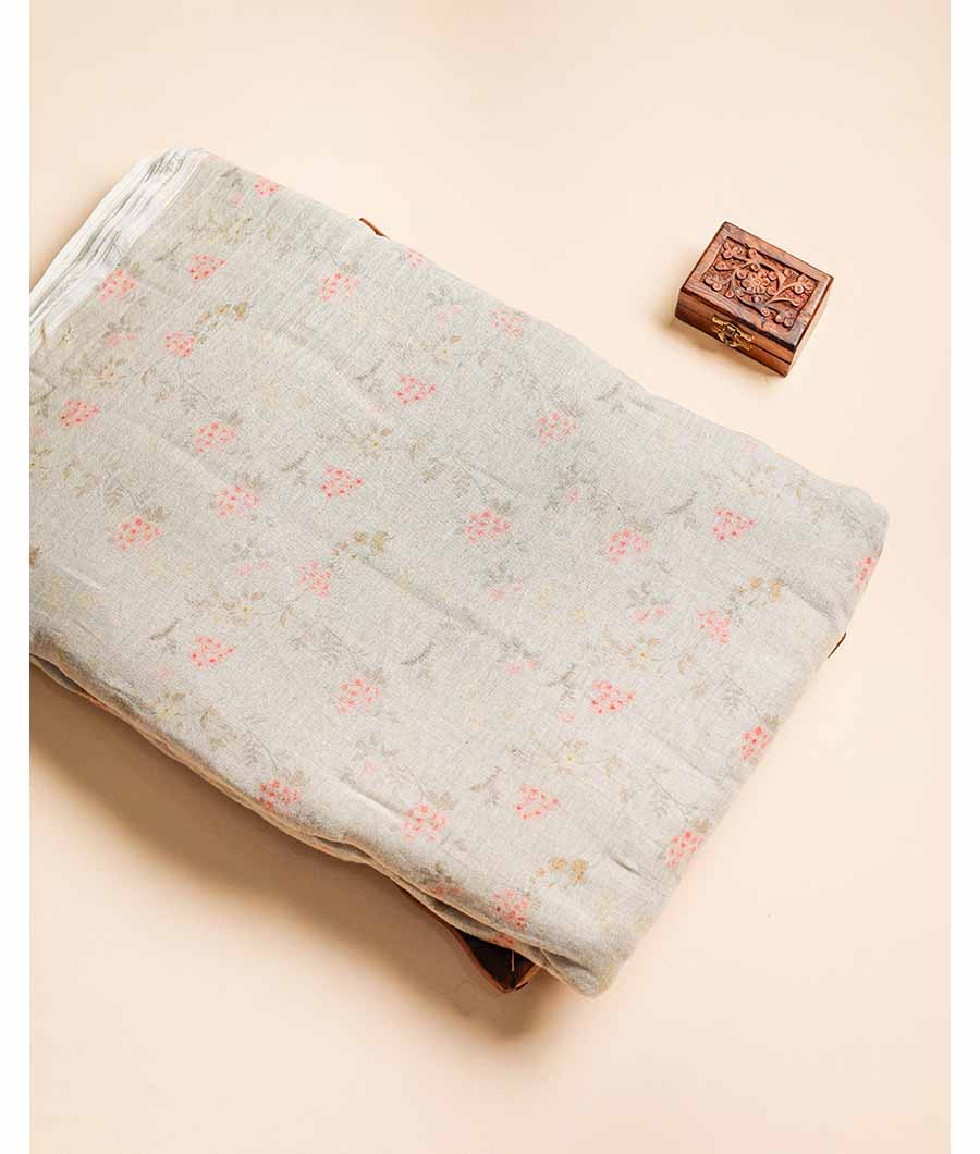 PURE COTTON JUTE DIGITAL PRINTED FABRIC