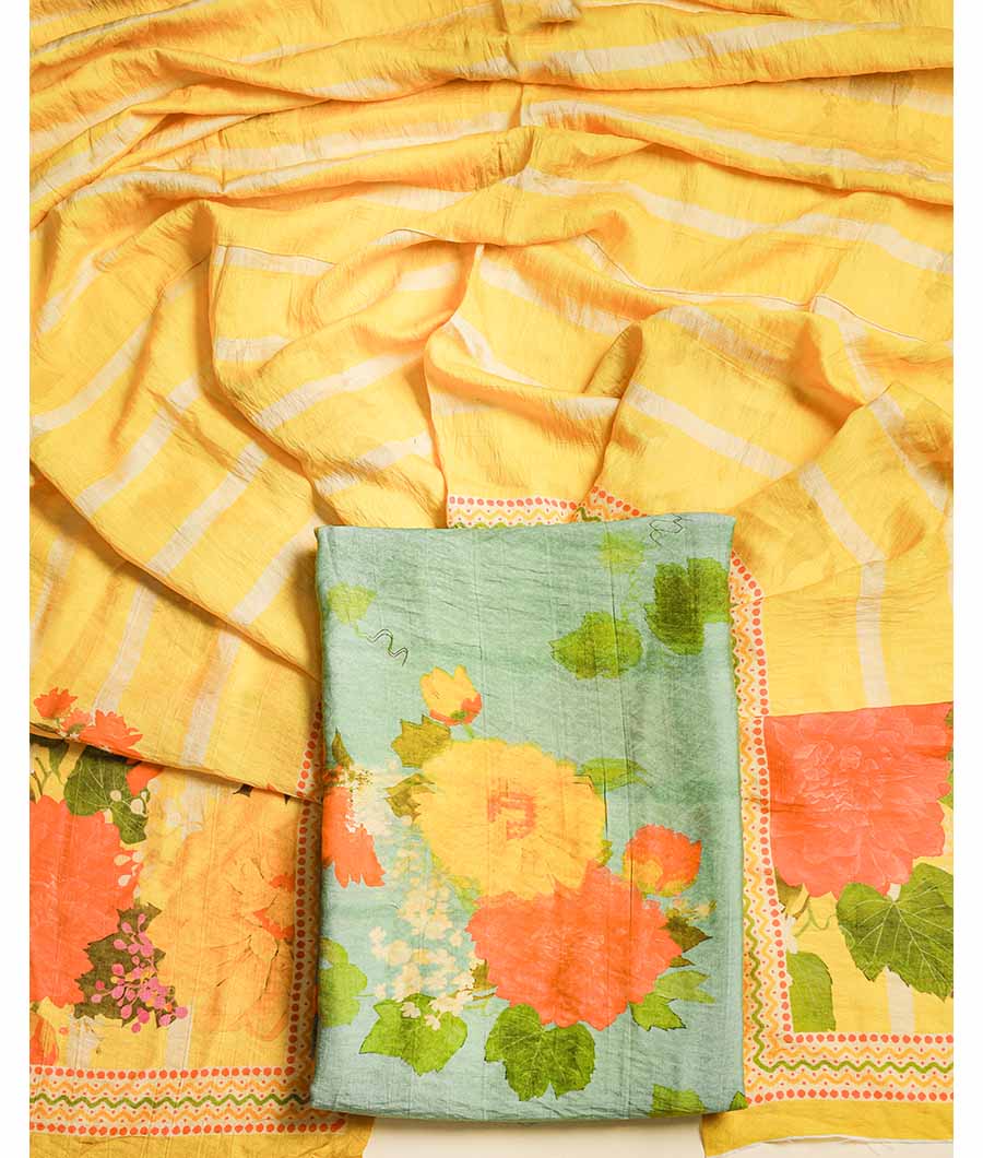 MOGRA CHANDERI TOP & DUPATTA SET