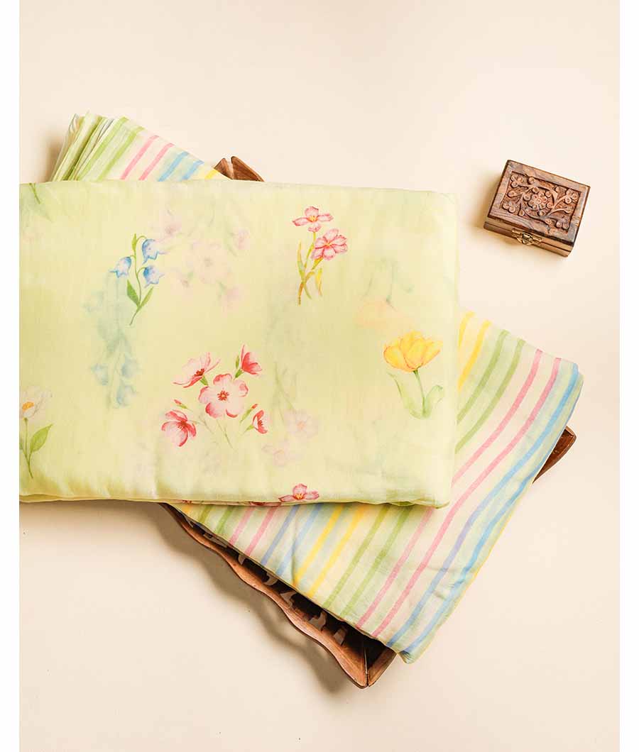 PURE BANARAS MUL CHANDERI FABRIC