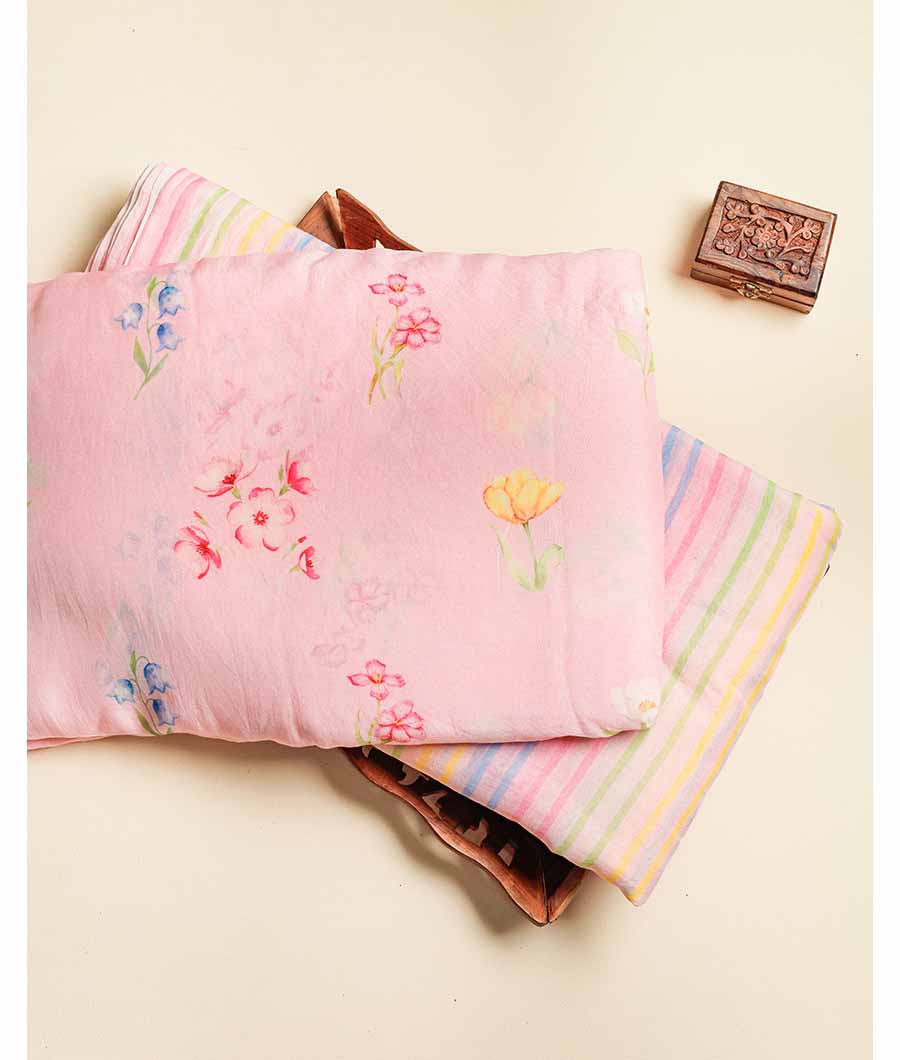 PURE BANARAS MUL CHANDERI FABRIC
