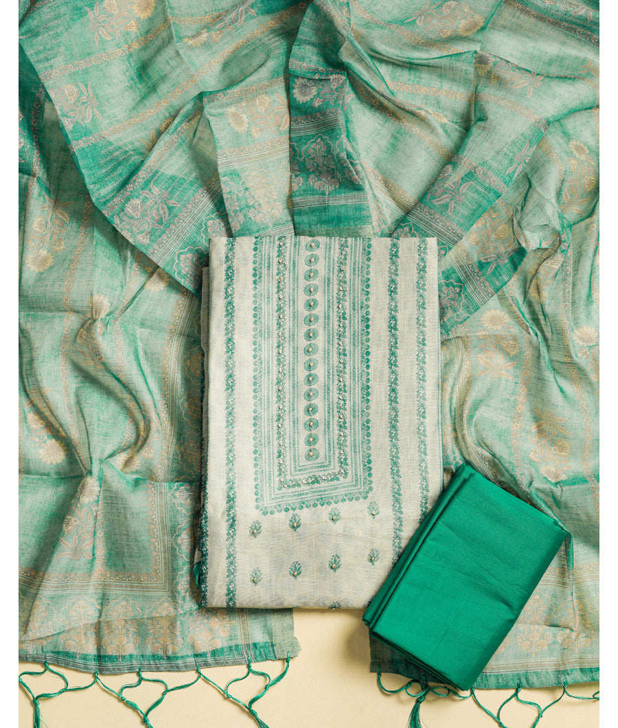 CHANDERI PRINTED SUIT SET