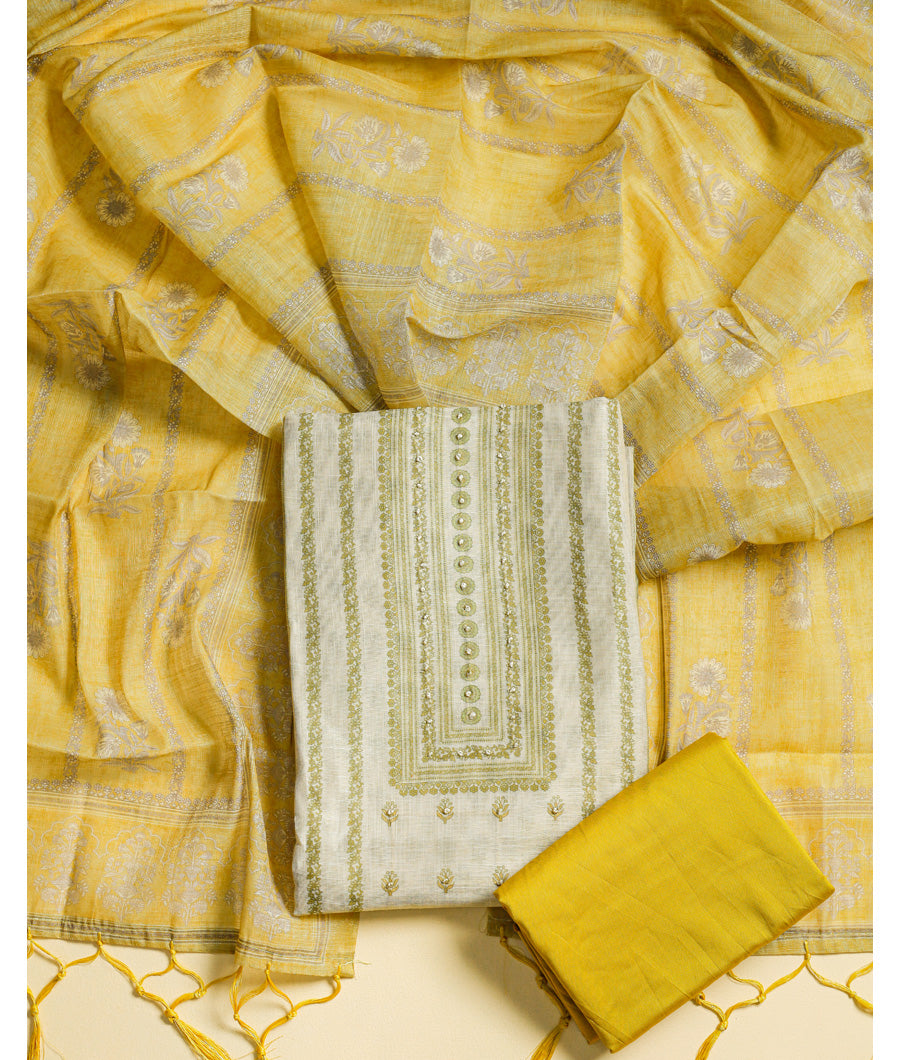 CHANDERI PRINTED SUIT SET