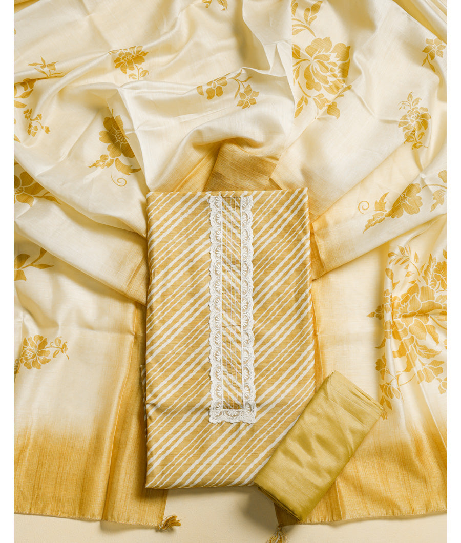 CHANDERI PRINTED SUIT SET