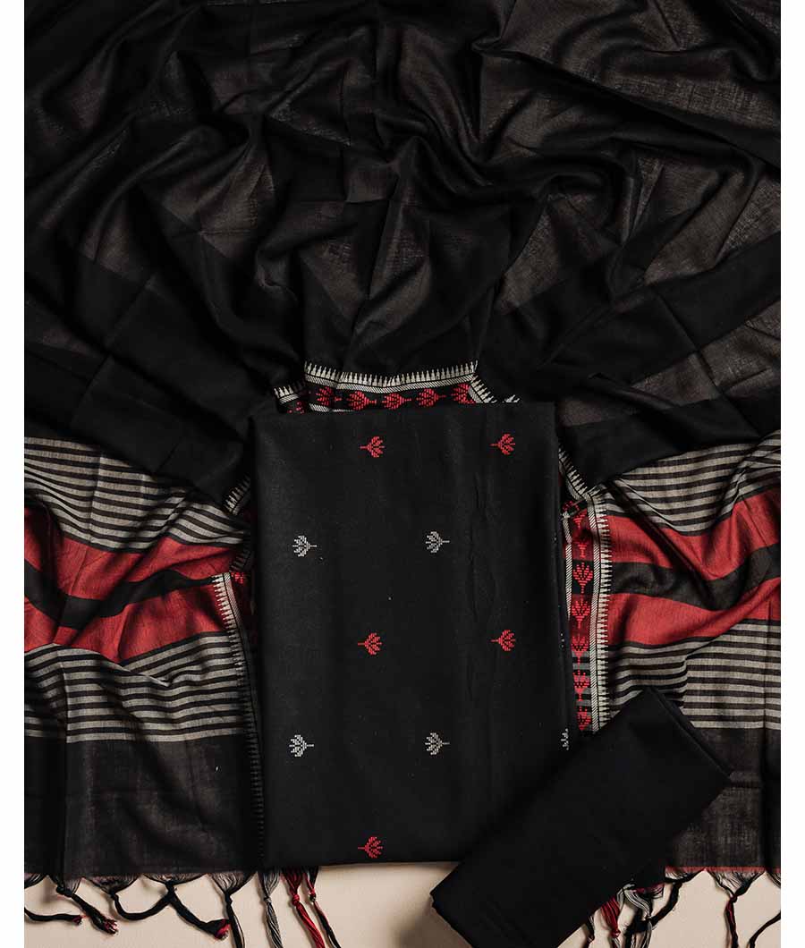 PURE MERCIDICED HANDLOOM SUIT SET