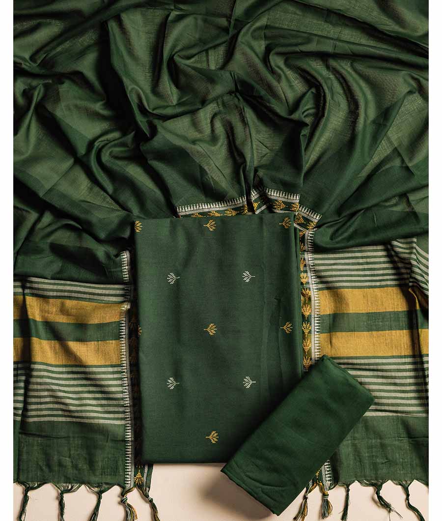 PURE MERCIDICED HANDLOOM SUIT SET
