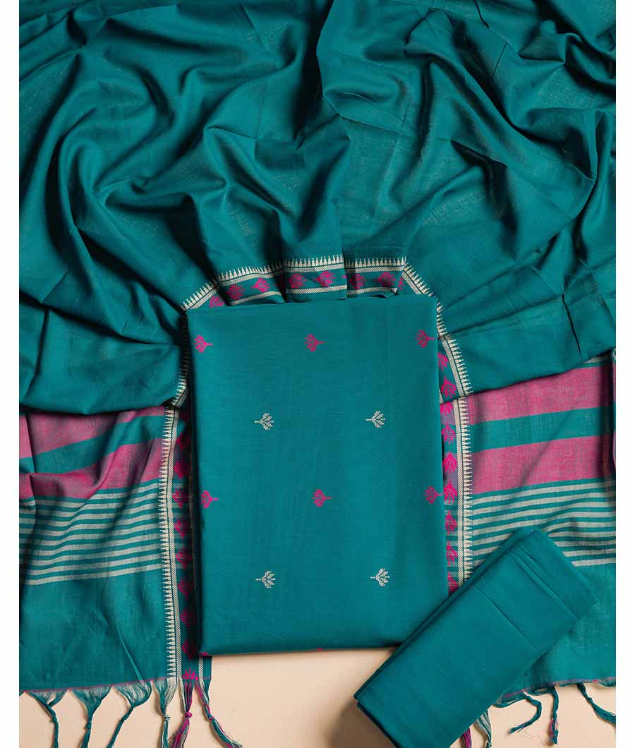 PURE MERCIDICED HANDLOOM SUIT SET