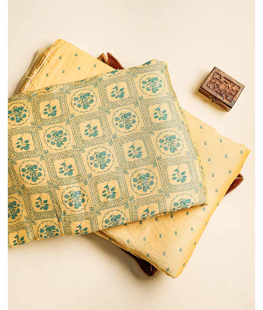 MOGRA CHANDERI SILK FABRIC