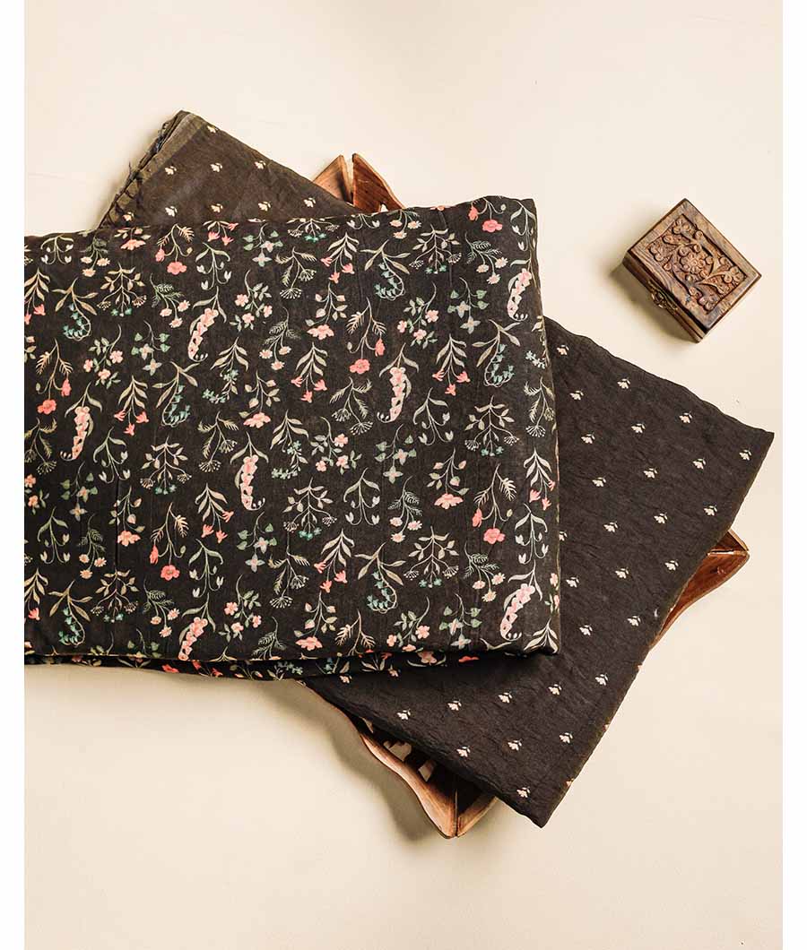MOGRA CHANDERI SILK FABRIC