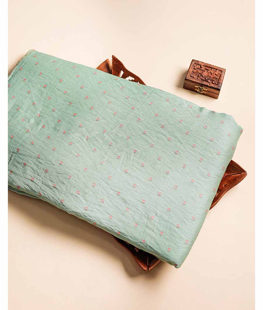 MOGRA CHANDERI SIK FABRIC