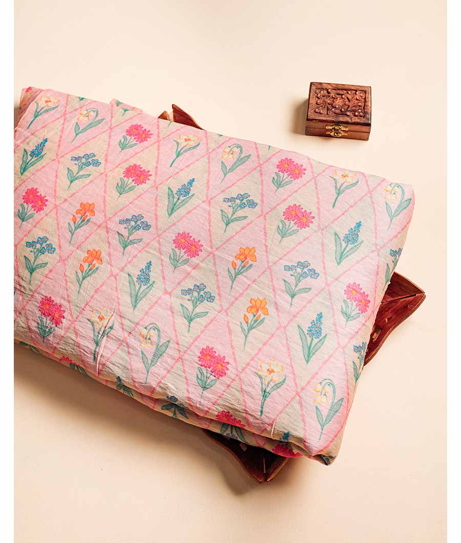 MOGRA CHANDERI SIK FABRIC