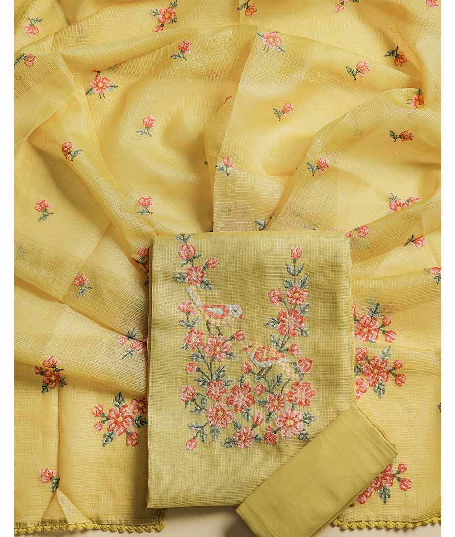 KOTA SILK EMBROIDERED SUIT SET