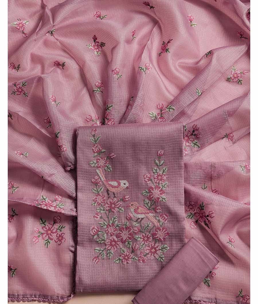 KOTA SILK EMBROIDERED SUIT SET