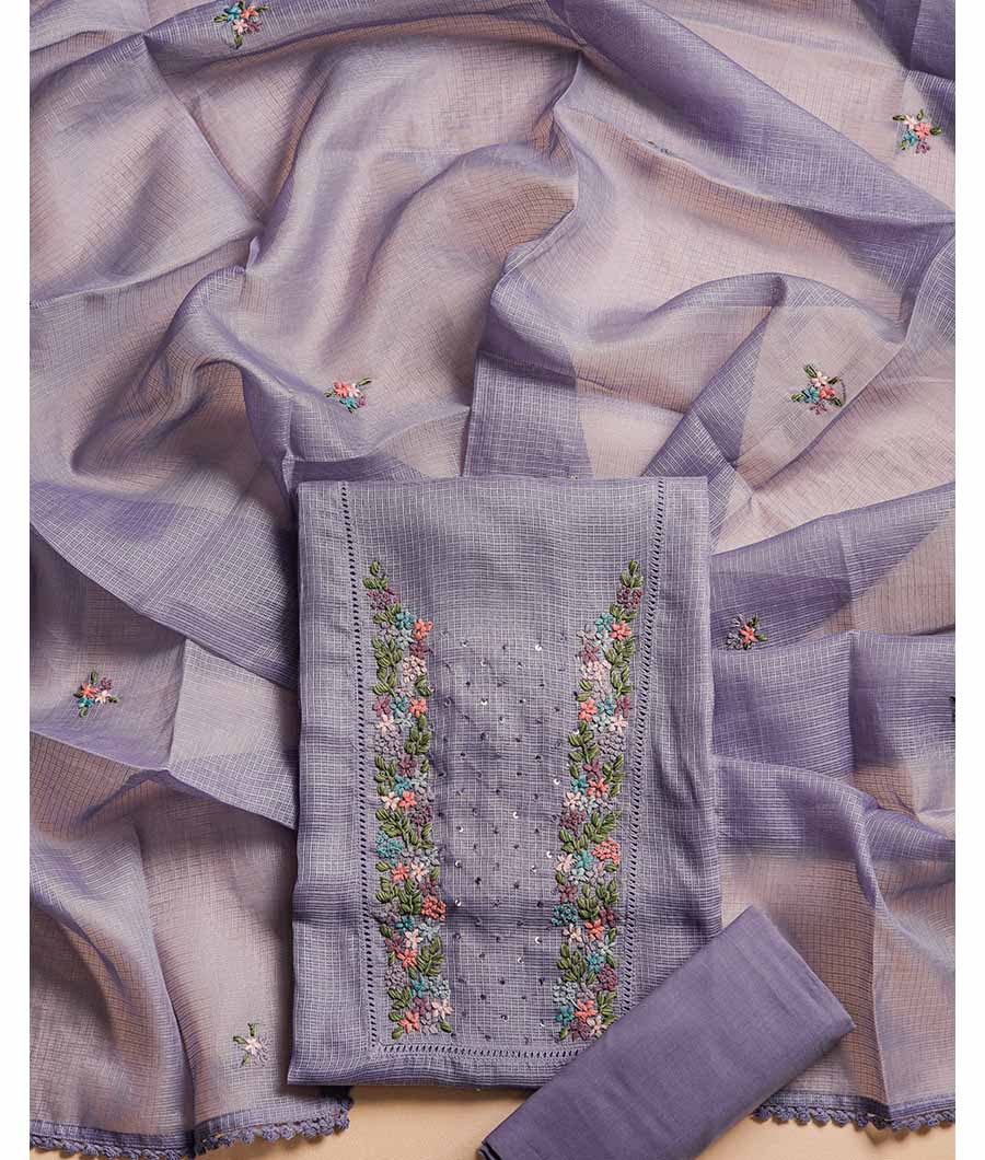 KOTA SILK EMBROIDERED SUIT SET