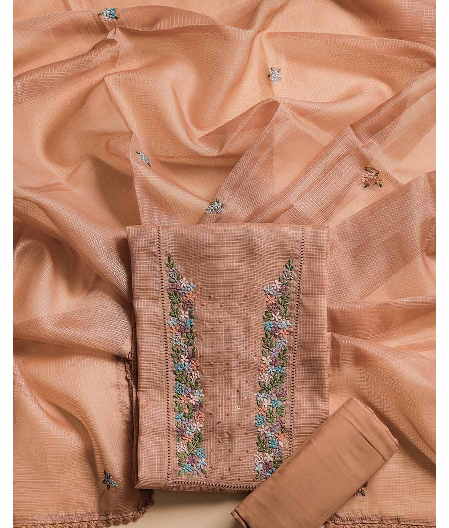 KOTA SILK EMBROIDERED SUIT SET
