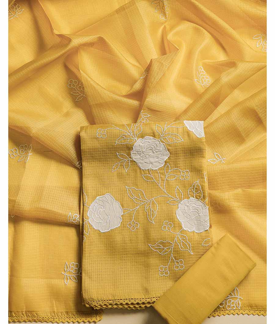 KOTA SILK EMBROIDERED SUIT SET