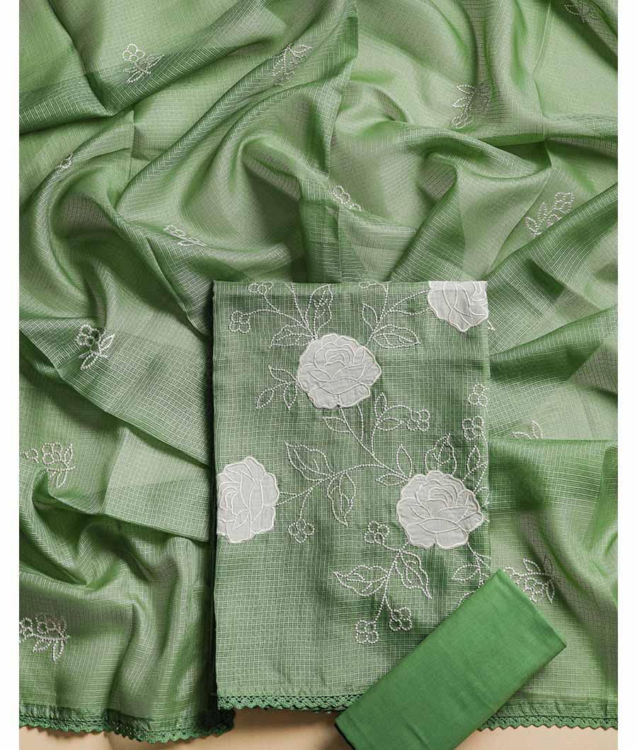 KOTA SILK EMBROIDERED SUIT SET