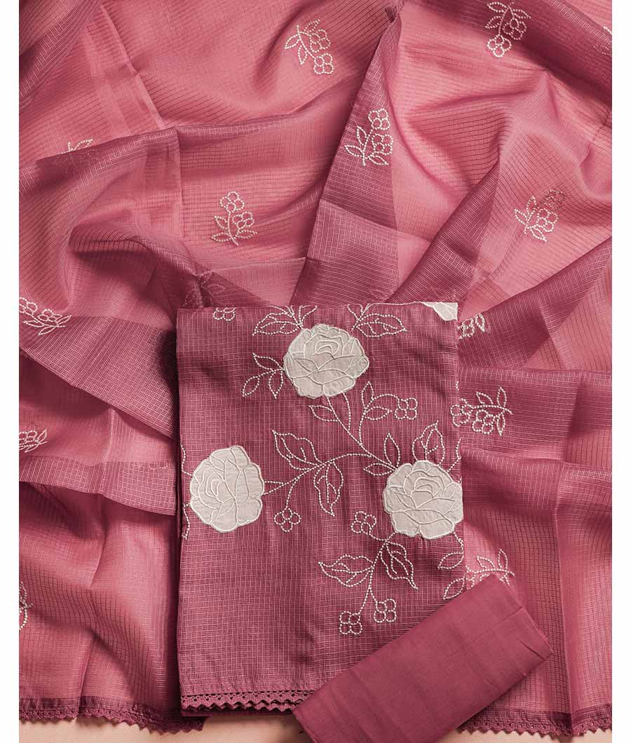 KOTA SILK EMBROIDERED SUIT SET