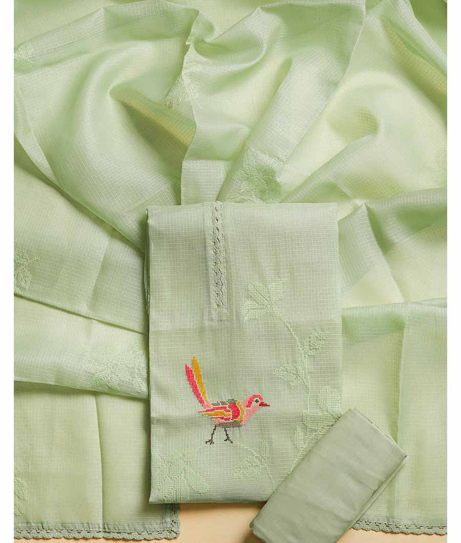 KOTA SILK EMBROIDERED SUIT SET