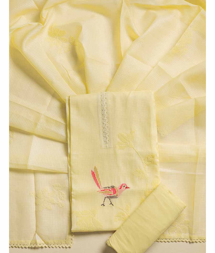 KOTA SILK EMBROIDERED SUIT SET