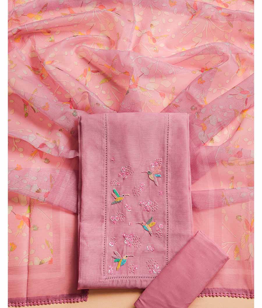 KOTA SILK EMBROIDERED SUIT SET
