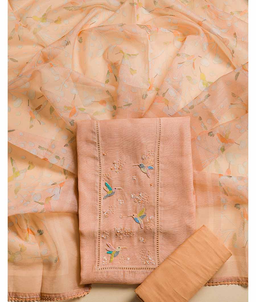 KOTA SILK EMBROIDERED SUIT SET