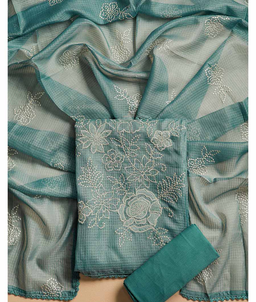KOTA SILK EMBROIDERED SUIT SET