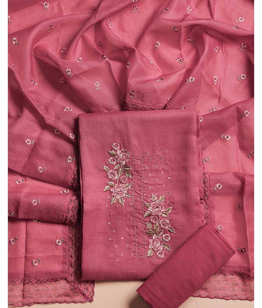 KOTA SILK EMBROIDERED SUIT SET