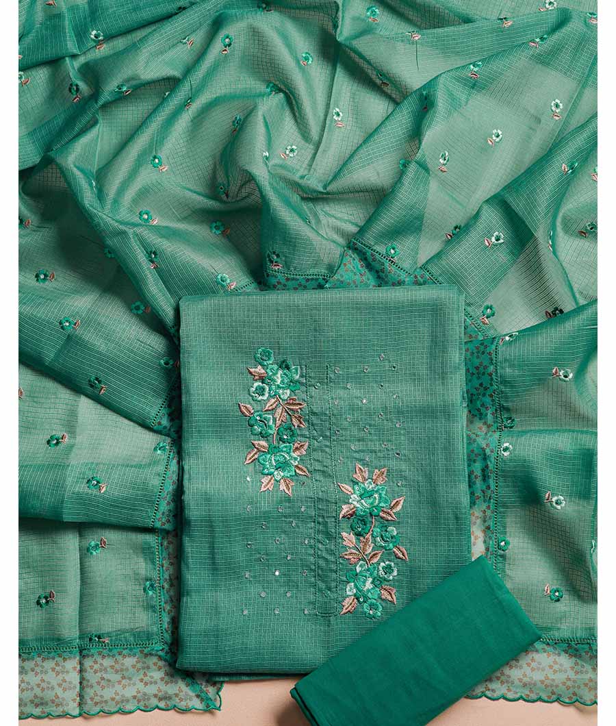 KOTA SILK EMBROIDERED SUIT SET