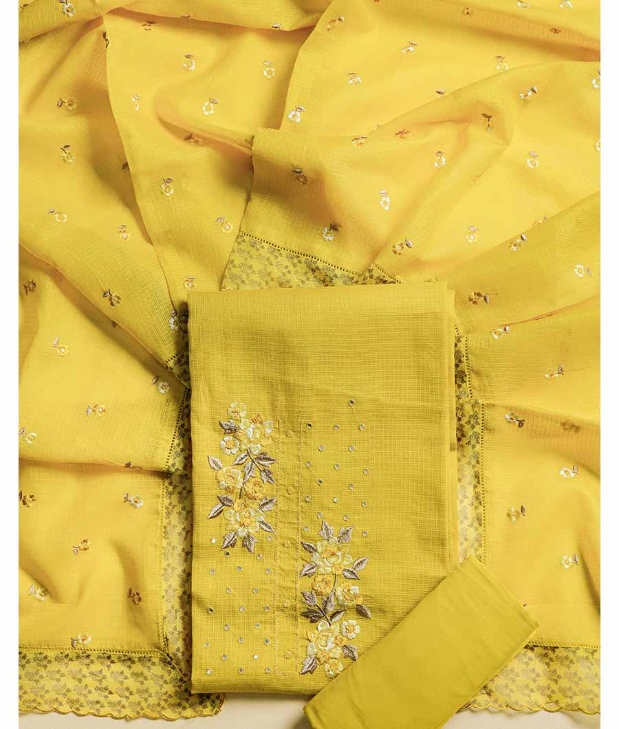 KOTA SILK EMBROIDERED SUIT SET