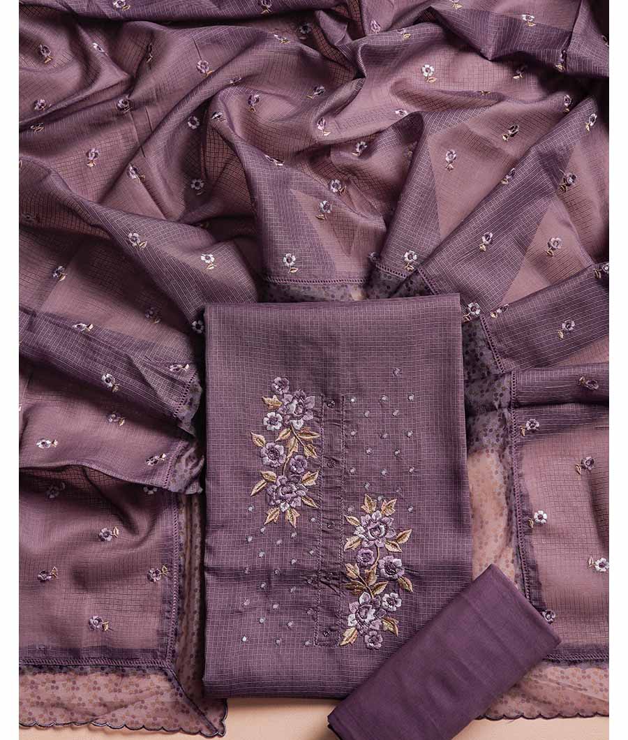 KOTA SILK EMBROIDERED SUIT SET