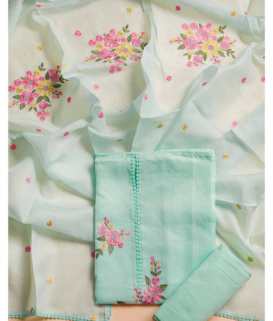 KOTA SILK EMBROIDERED SUIT SET