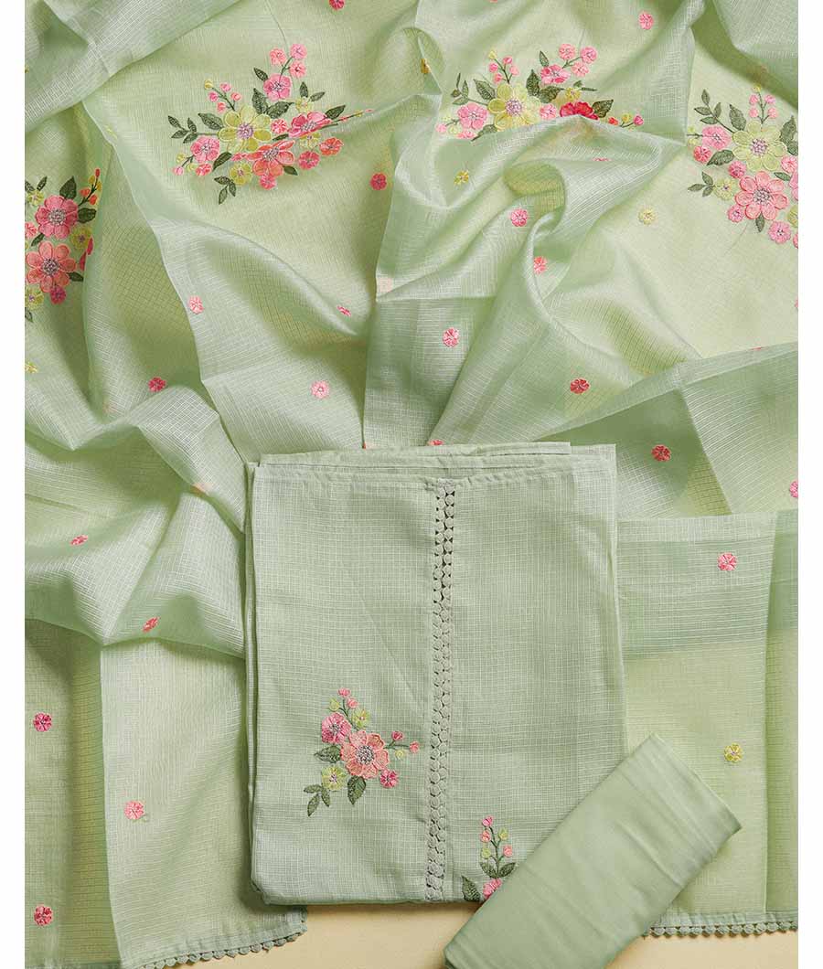 KOTA SILK EMBROIDERED SUIT SET
