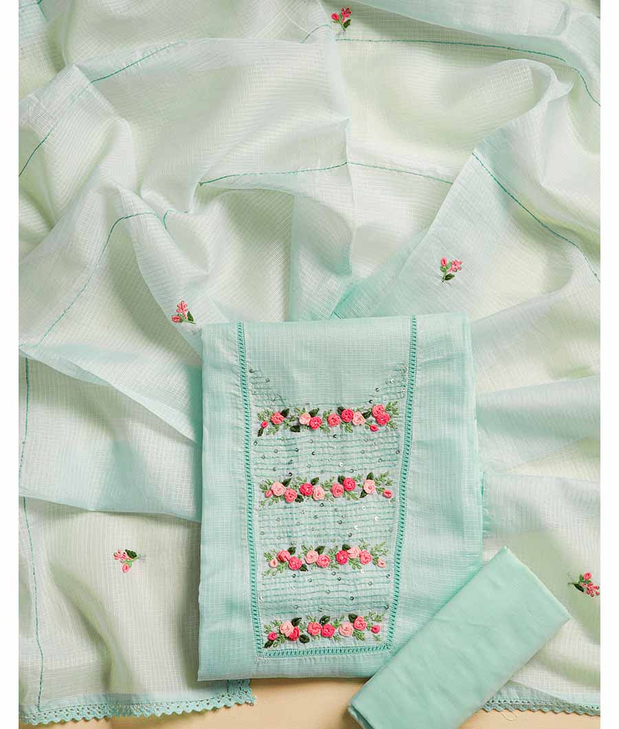 KOTA SILK EMBROIDERED SUIT SET